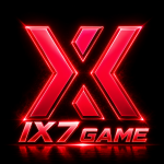 IX7 Game logo with a glowing red X design on a black background representing the IX7 fantasy gaming app.